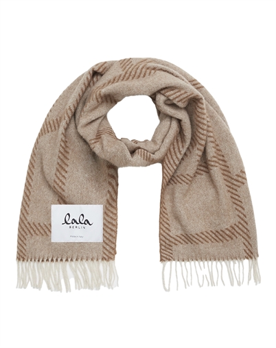 Lala Berlin - Svea Halstørklæde - Brown/Beige